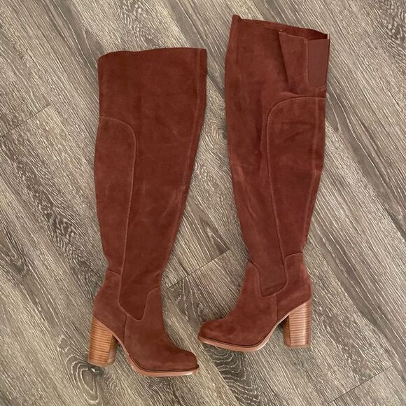 Kelsi Dagger Brooklyn Logan Wide Calf Over the Knee Boot - Picture 1 of 8